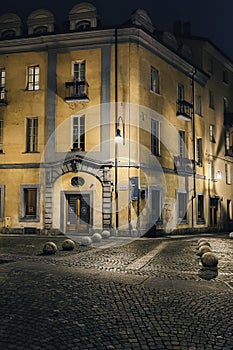 Quadrilateral Roman alleys in Turin photo
